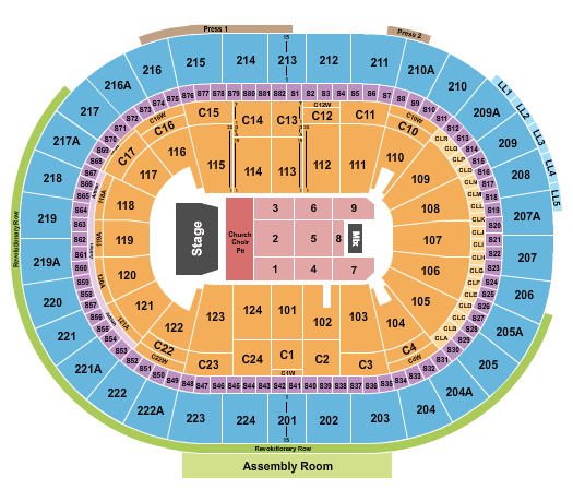 Wells Fargo Center Eric Church Seating Chart